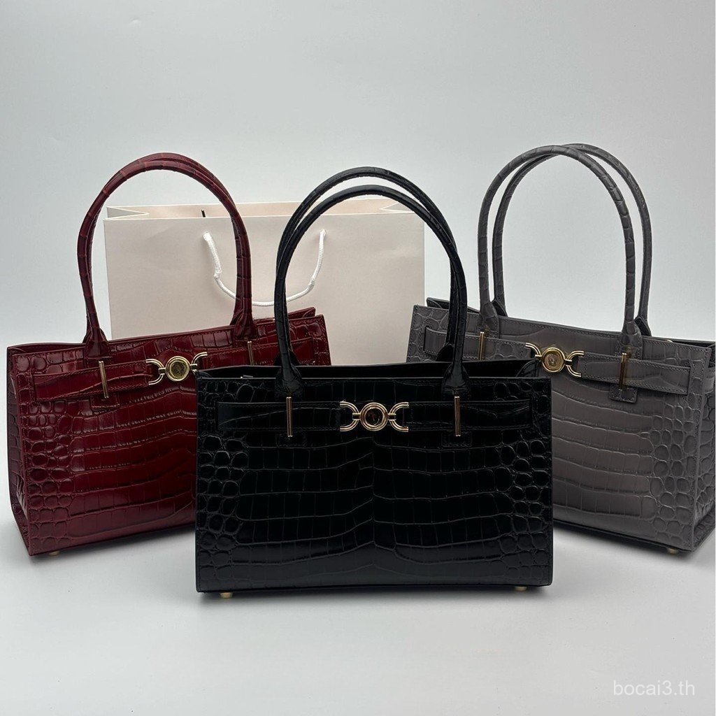 QQBR Ready Stock Xu Me Dazzling Zhao Lusi Xu Yan Same Style Hit-speaker Bag กระเป๋าถือลายจระเข้สไตล์
