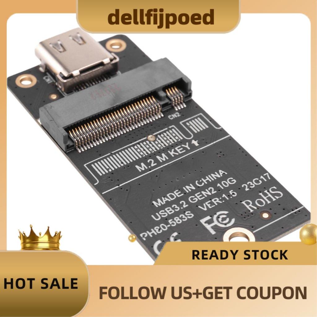 อะแดปเตอร์ตู้ SSD ของ M.2 ถึง Type-C M2 ถึง Type-C M2 NVME HDD Enclosure Board สีดํา