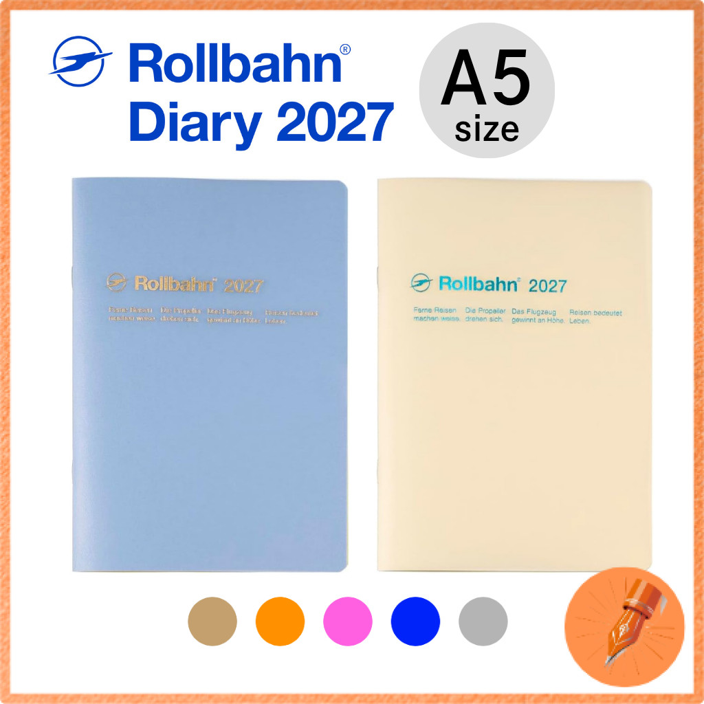 DELFONICS 2027 Planner Rollbahn Clear A5 Notebook Diary Starting October 2026