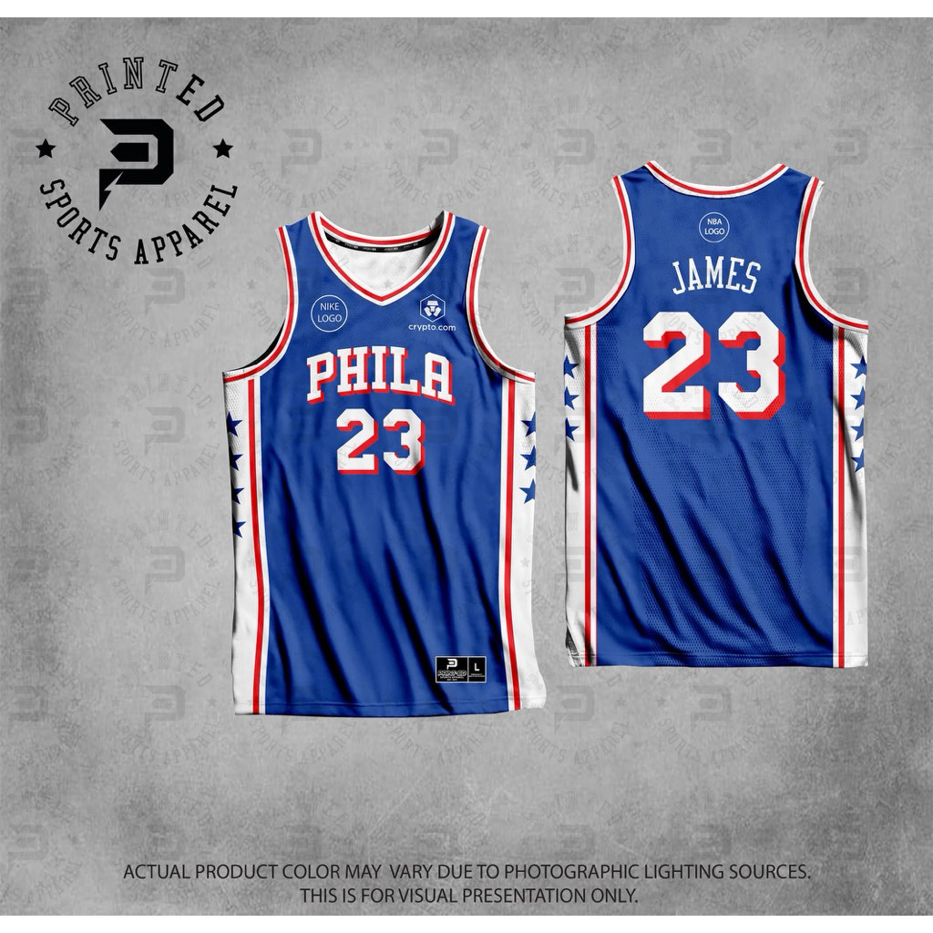 PHILA.DelPia 76ers LBJ FULL SUBLIMATION SANDO JERSEY