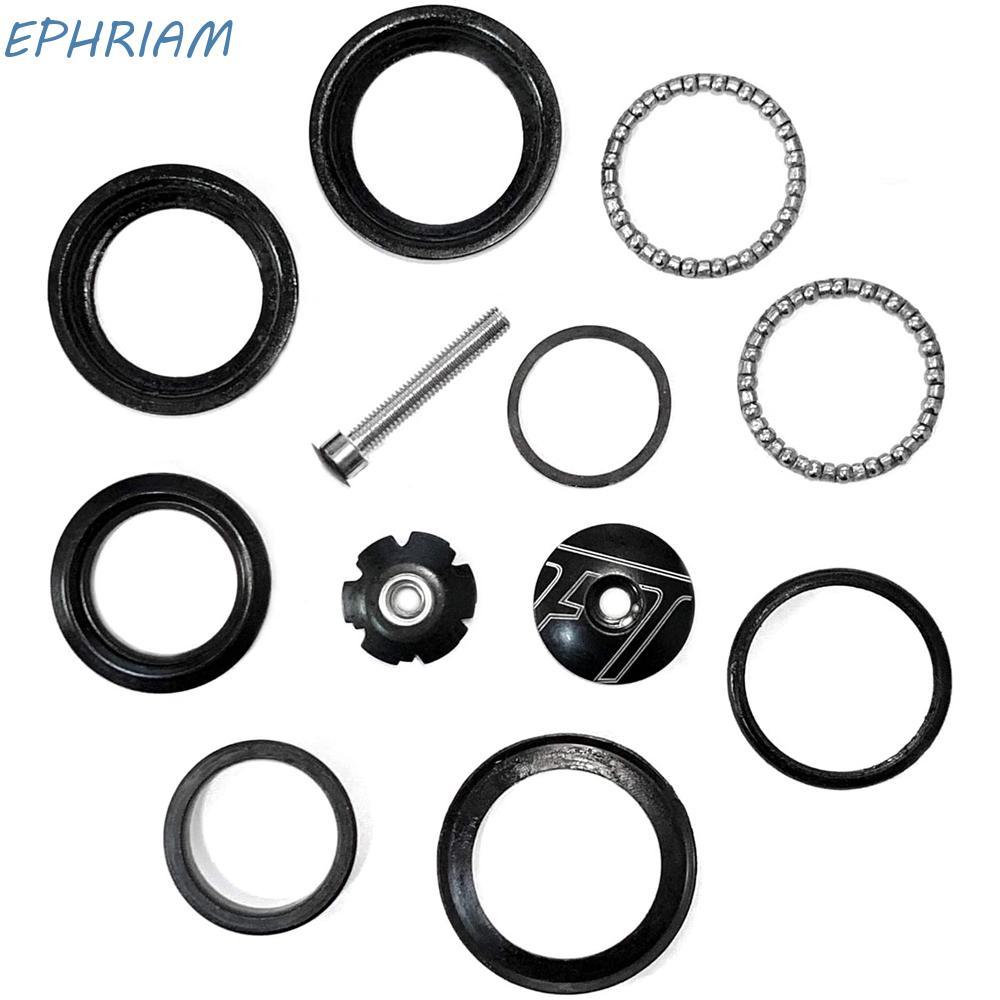 EPHRIAM จักรยานชุดหูฟังภายนอกทนทานอุปกรณ์จักรยาน 44 มม.สีดํา MTB จักรยานจักรยานเสือหมอบ 1 1/8 "