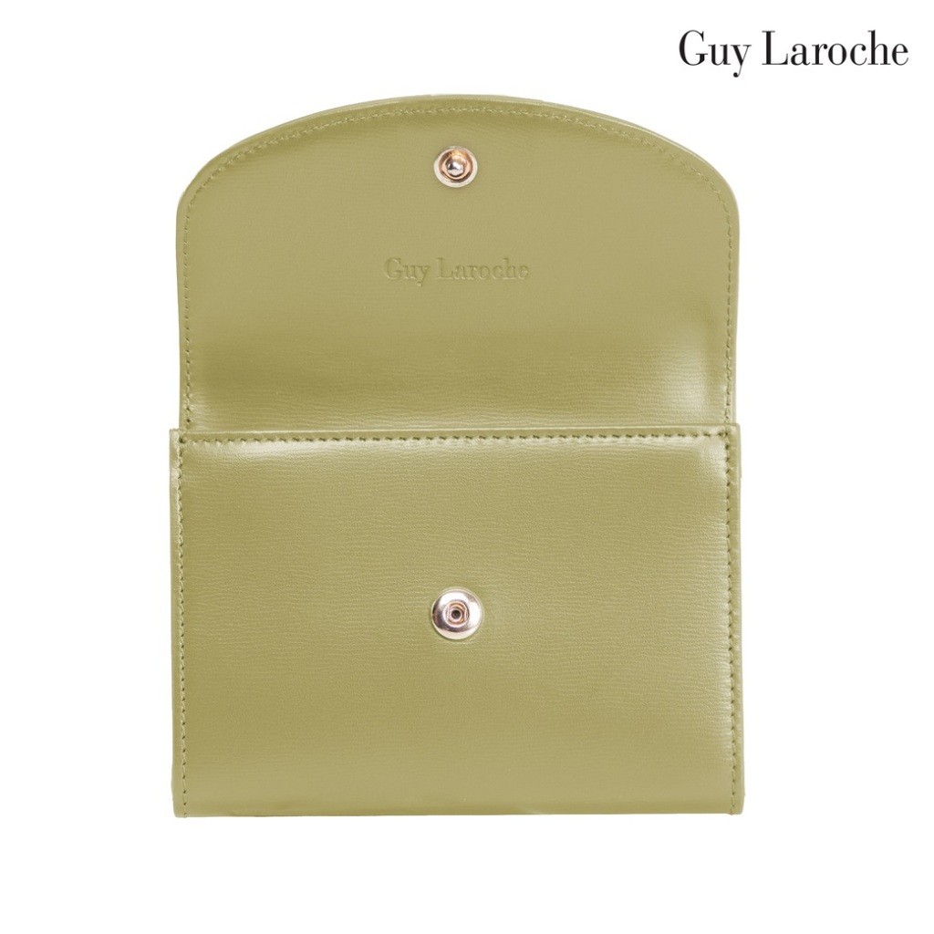 Guy Laroche محفظة نسائية قصيرة قابلة للطي — أخضر — صورة 3