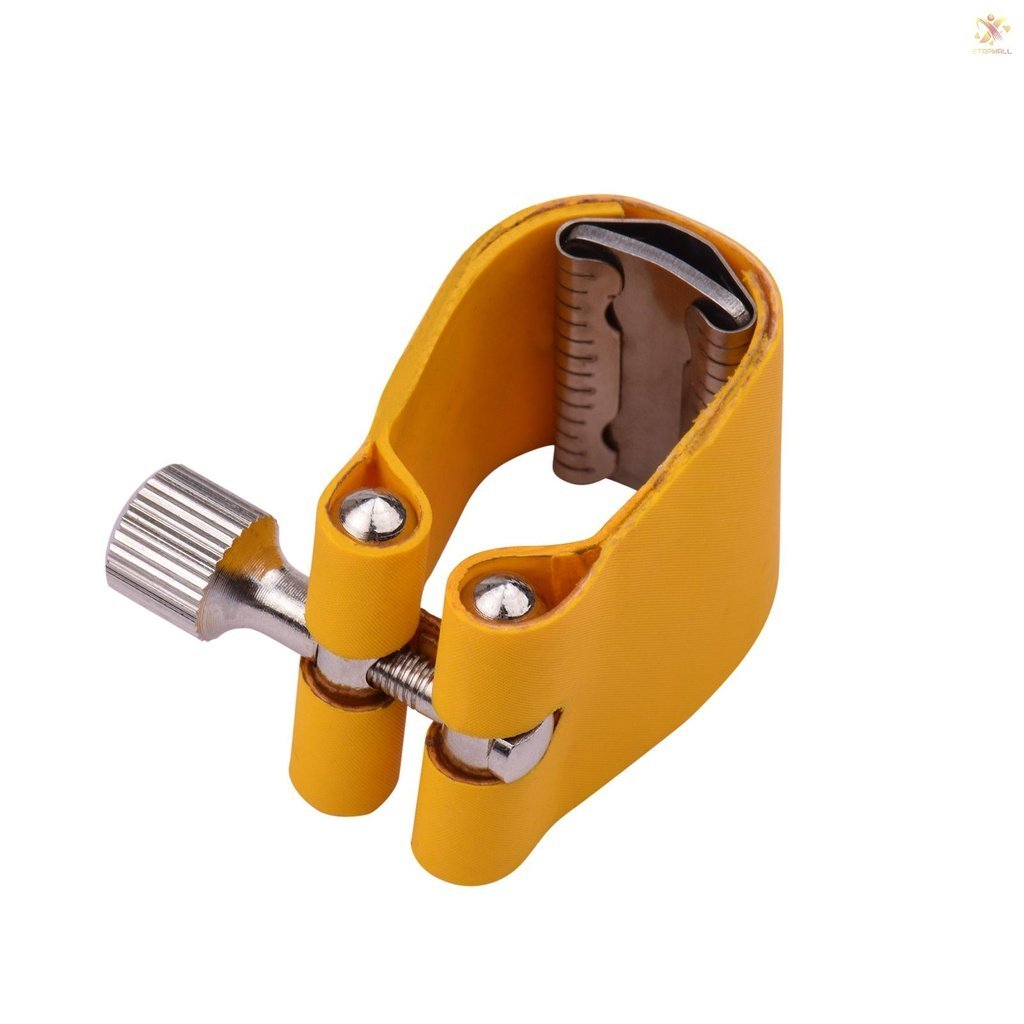 Muslady Saxophone Ligature Compact Durable Sax Ligature for Alto Saxophone Bakelite Mouthpiece