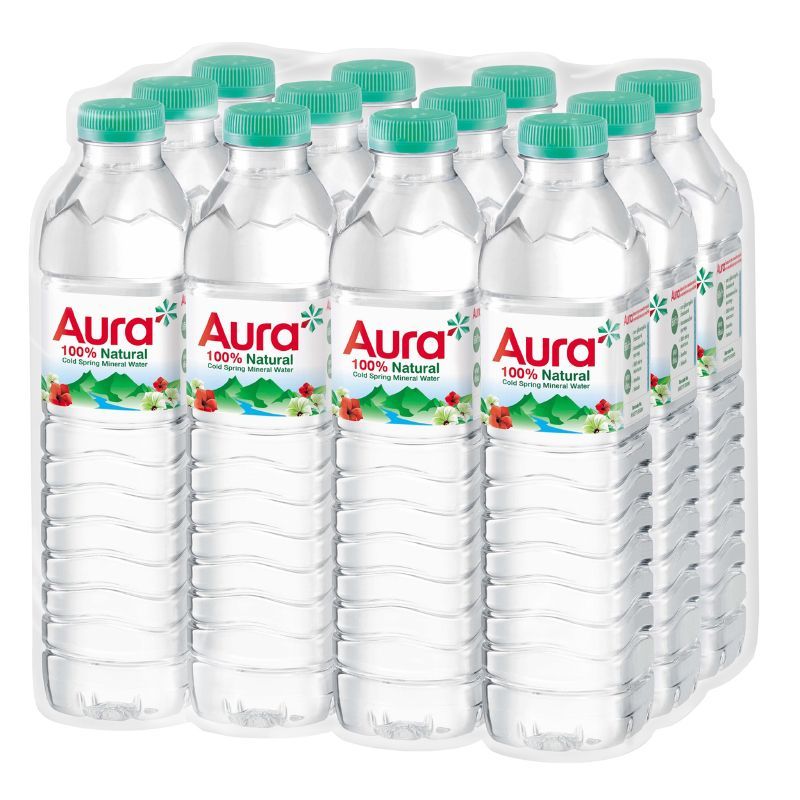 ออราน้ำแร่ 500มล. แพค 12 Aura Mineral Water 500ml. Pack 12 [หมายเลขบาร์โค้ด 8850779959595 ]
