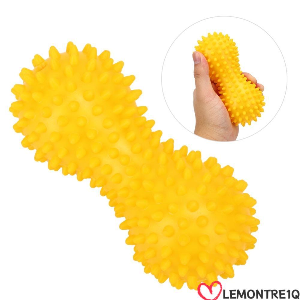 LEMONTREE Spiry Massage Ball, Handheld Roller Function Peanut Massage Ball, ผ่อนคลาย PVC Yoga Spike 