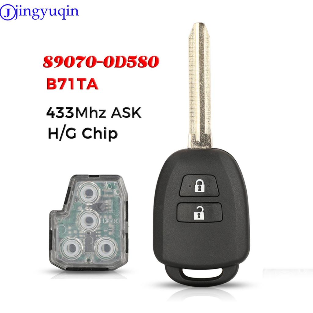 Kivora Jingyuqin Remote Car Key สําหรับ Toyota Yaris Verso Rav4 2008 2009 2010 2015 พร้อมชิป GH อุปก