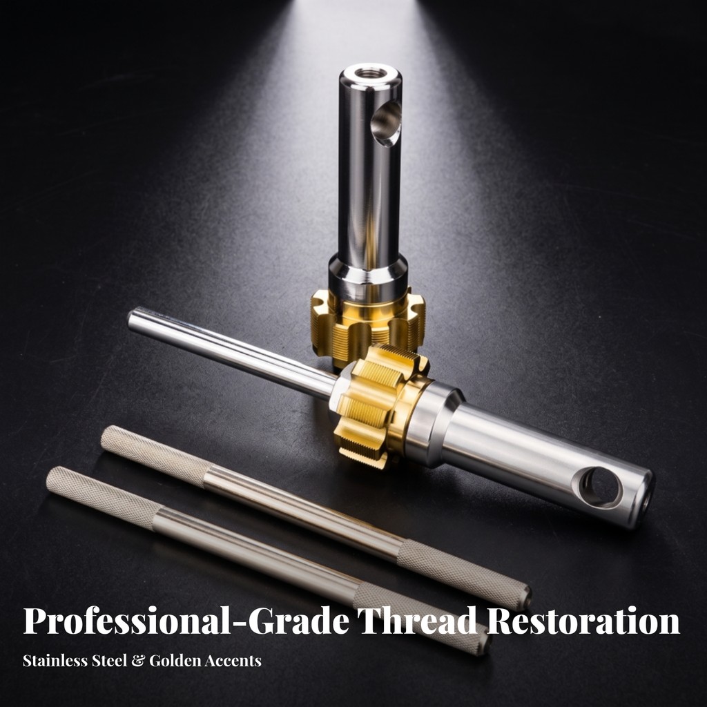 T47 Thread Tap Hand-Operated Bottom Bracket Thread Repair Tool Bottom Bracket Tap Anti-Slip ทนทานสํา