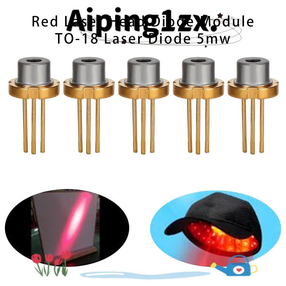 NG1ZX 1/2/5/10pcs หัวเลเซอร์สีแดง 5mw 650nm 2.2V 5MW TO-18 เลเซอร์ไดโอด