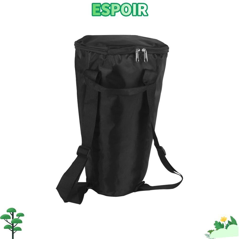 IESPOIRHA Djembe Drum Bag, สีดําผ้ากลองพกพา, กันน้ํา 8 นิ้วขนาดกลอง Gig Bag สําหรับ Djembe Drum