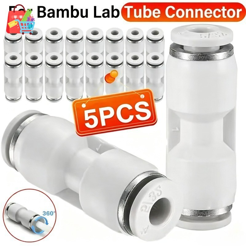 [ในสต็อก] 3D เครื่องพิมพ์ PTFE Tube PNEUMATIC Connector - สําหรับ 3D เครื่องพิมพ์ส่วน - 1.75 มม. Fil