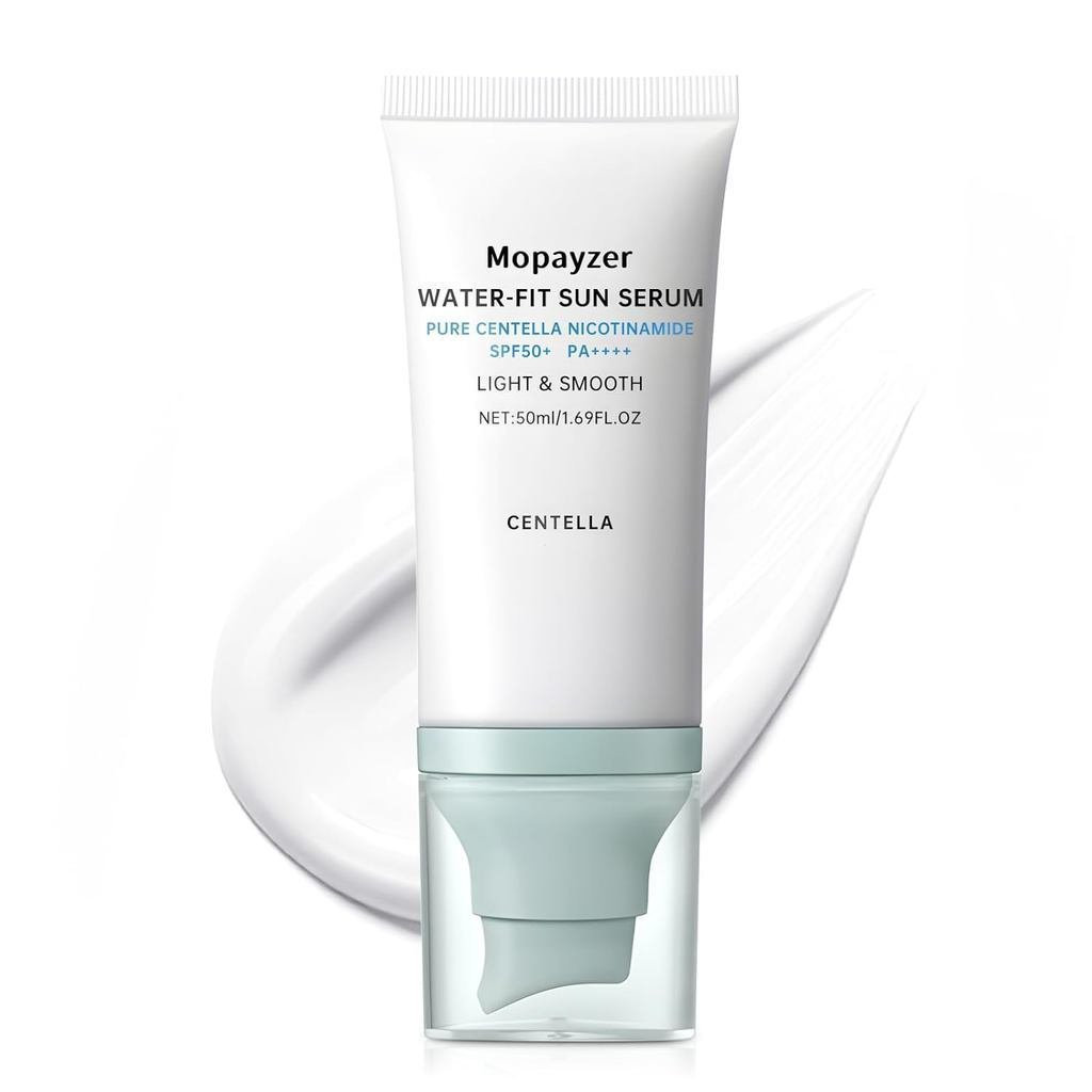 Centella Asiatica Sunscreen SPF50 ครีมกันแดดบํารุงผิวหน้าด้วยกรดไฮยาลูโรนิกและใบบัวบก กันน้ํา