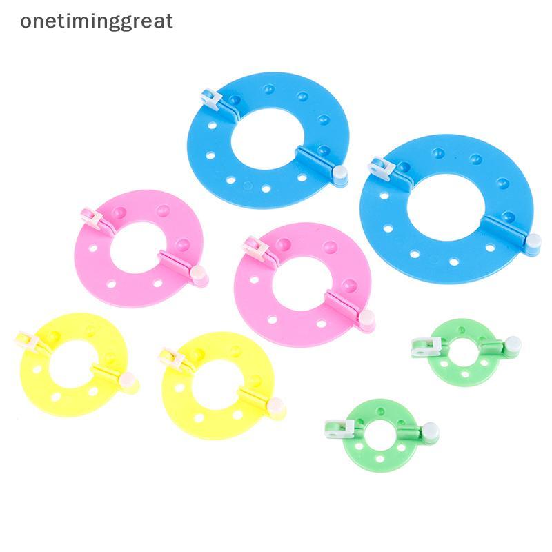 Onetiminggreat 8PCS 4 ขนาด Fluff Ball PomPom Maker ถัก Loom Kit OTA
