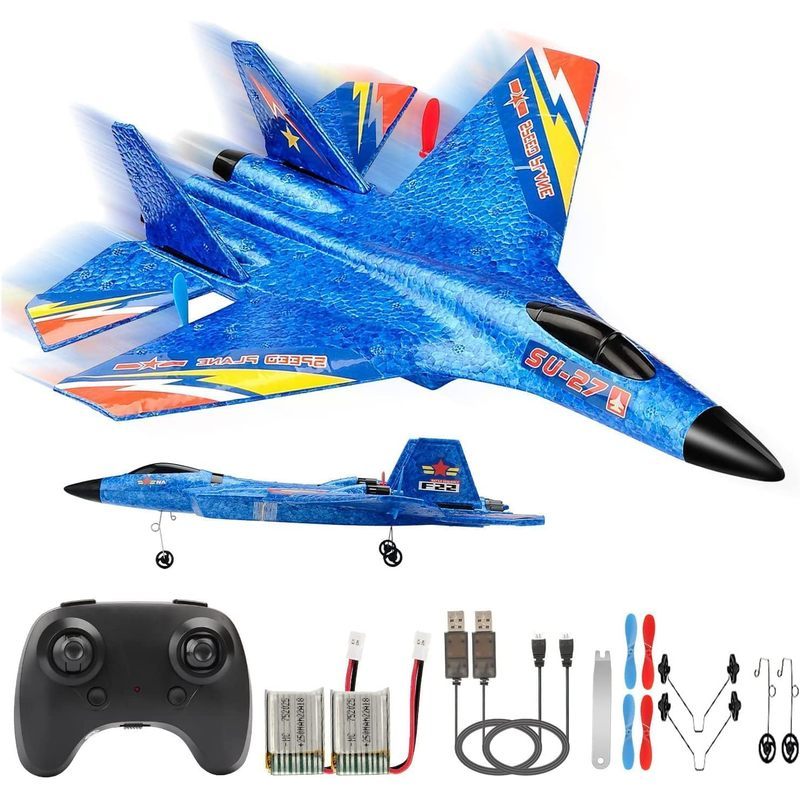 SU-27 RC เครื่องบินสําหรับเด็กผู้ใหญ่เริ่มต้น Fighter Jet พร้อม Fly