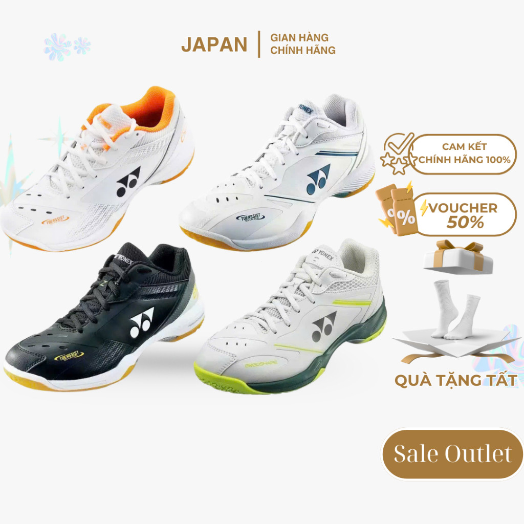 Yonex รองเท้าแบดมินตันครบกล่อง 65z3shb 7IEV