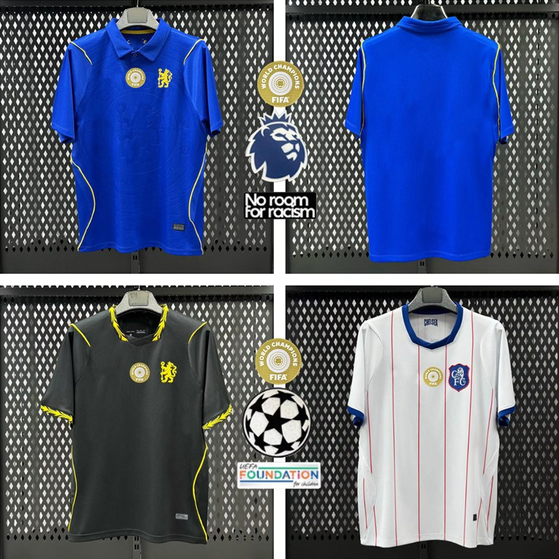เชลซี 2026/27 ทีมชาติสีฟ้าสีแดงสีขาวผู้ชายเสื้อยืดเจอร์ซีย์