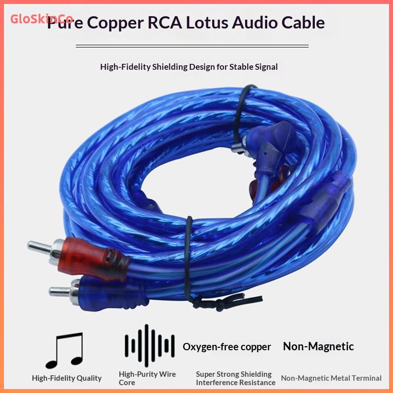พร combedamssng Gold Spiral Audio Cable 1m 2m 4.5m 5m Male to Male 3.5mm Stereo Ja Cord Flex Design 