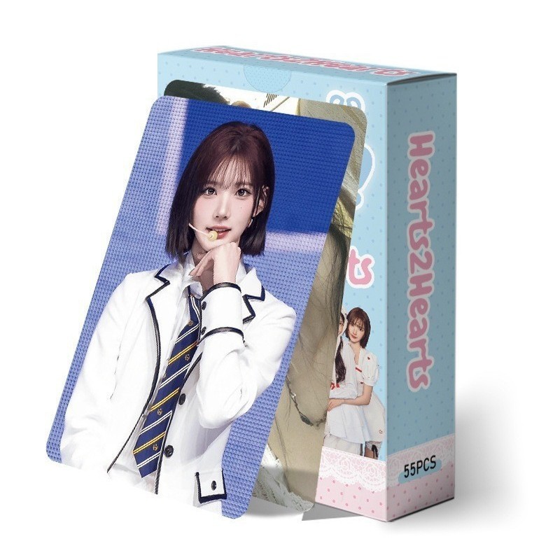 55 Hearts2heart Hearts2heart เพลงหลัก RUDE Star KPOP Merchandise การ์ดเลเซอร์ LOMO