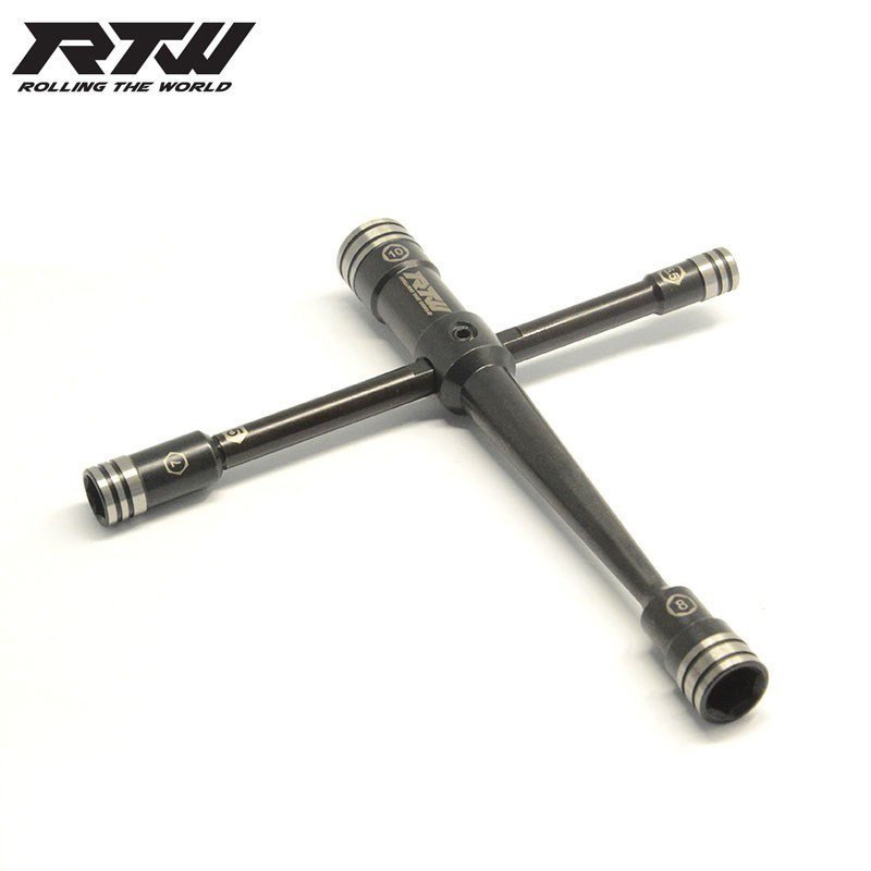 R RTW Thin Wall Socket Hex Cross Socket แบบพกพาล็อค Nut ประแจชุดเครื่องมือ 5.5 7 8 10 มม.