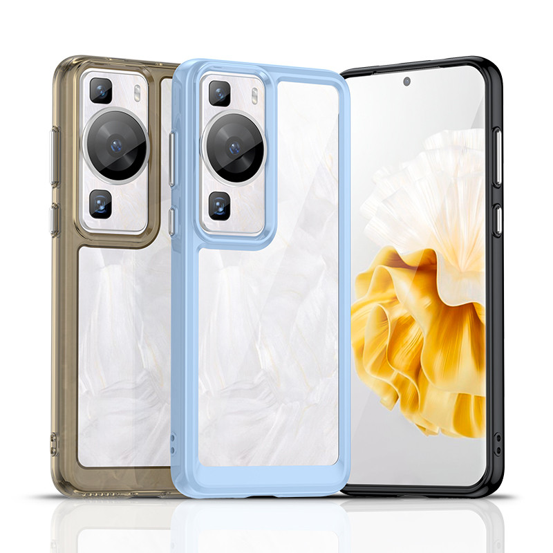 สีสันโปร่งใส TPU สําหรับ Huawei P60 สําหรับ Huawei P60 Pro สําหรับ Huawei P60 Pro ฝาครอบ Clear Hard 