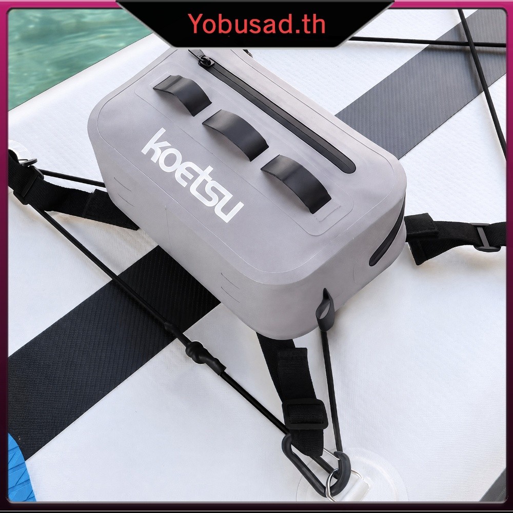 [Yobusad.th] 500D PVC กันน้ํา SUP ตกปลาเอวกระเป๋า Paddle Board Lure Storage ปรับตาข่าย