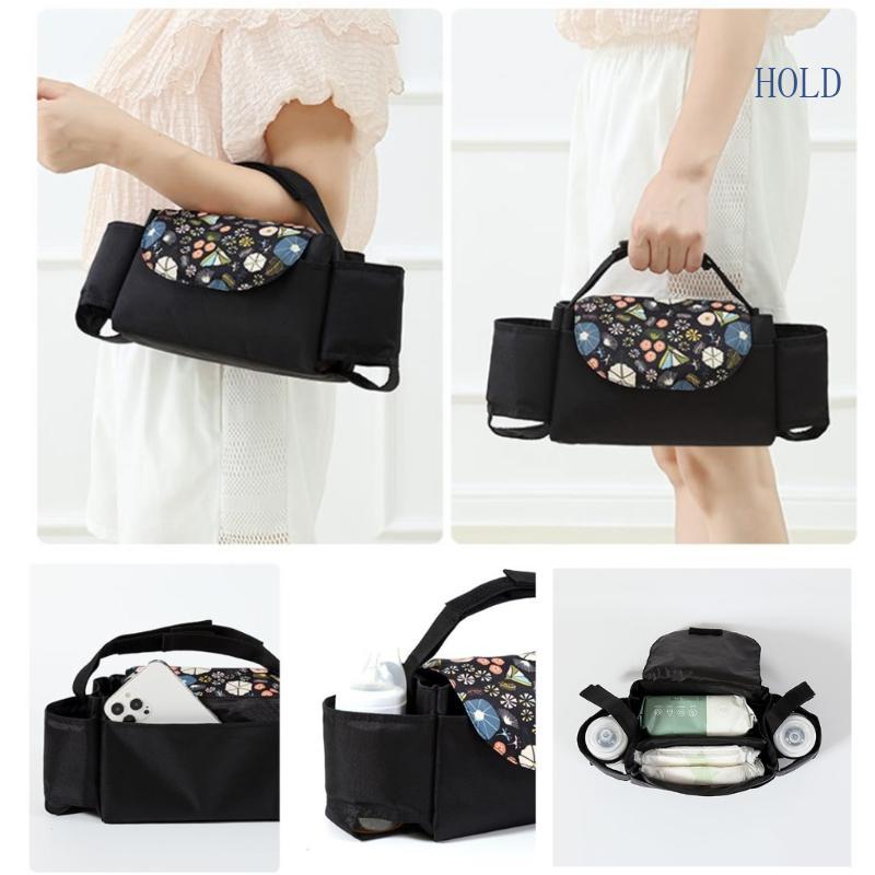 Summer Nursery Prams Accessory Bag Watertight Diaper Storage Bag for Busy Parent