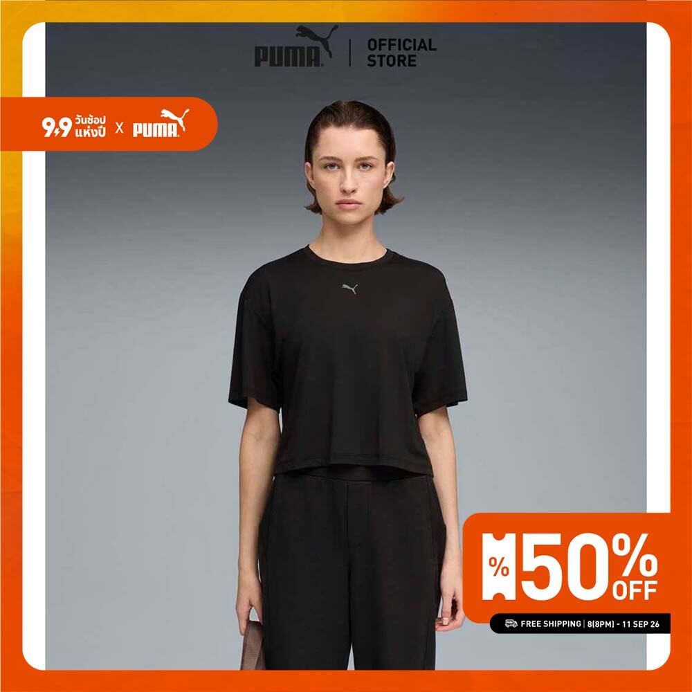 PUMA Training เสื้อยืด CLOUDSPUN ทรงหลวม สำหรับผู้หญิง สีดำ - 52745701