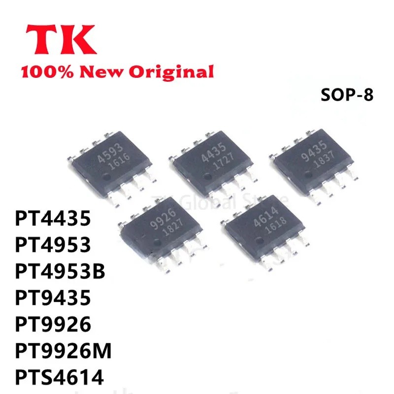 20 ชิ้น PT4953 PT4953B PT4435 PT9435 PT9926 PT9926M PTS4614 SOP-8 IC, ในสต็อกชิป ic 7OLN