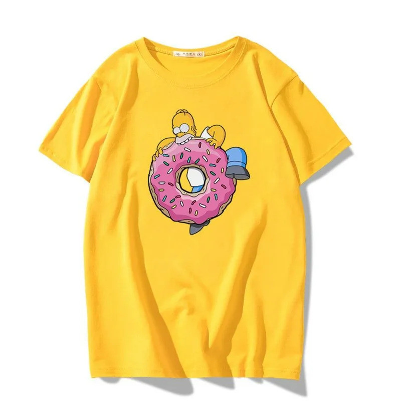 เสื้อยืด Oversize การ์ตูนดิสนีย์ Simpson OQNP