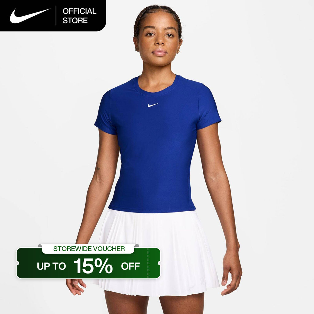 Nike Dri-FIT Women's Victory Short-Sleeve Tennis Top - Old Royal [IB3777-417]