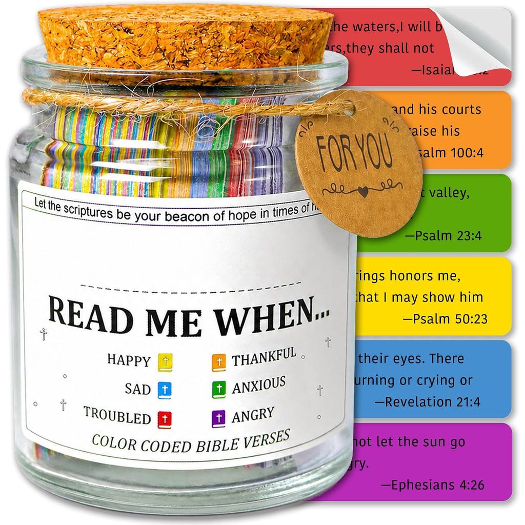 Read Me When Bible Verse Jar for Daily Encouragement SLN2