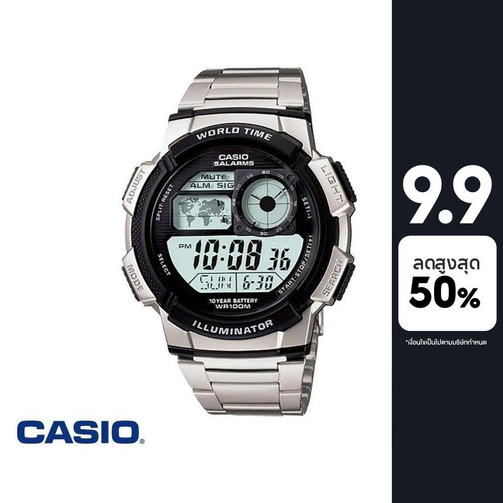 CASIO นาฬิกาข้อมือ CASIO รุ่น AE-1000WD-1AVDF วัสดุสเตนเลสสตีล สีดำ