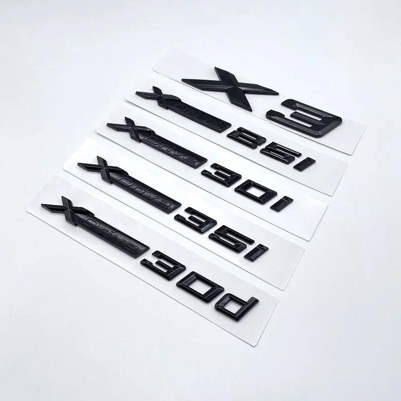 สีดําเงาใหม่ SDrive20i XDrive20i XDrive28i XDrive30i XDrive35i XDrive20d Fender Emblem BadgeสําหรับB