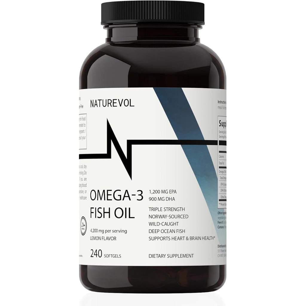 Triple Strength Omega3 Oil 4200มก. 240 ซอฟท์เจล