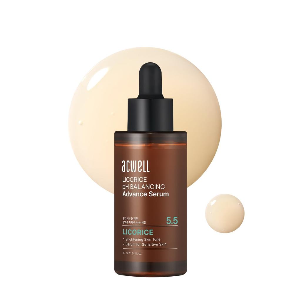 ACWELL Licorice pH Balancing Advanced Facial Serum Ampoule – Dark Spot & Uneven Tone Care with Niaci