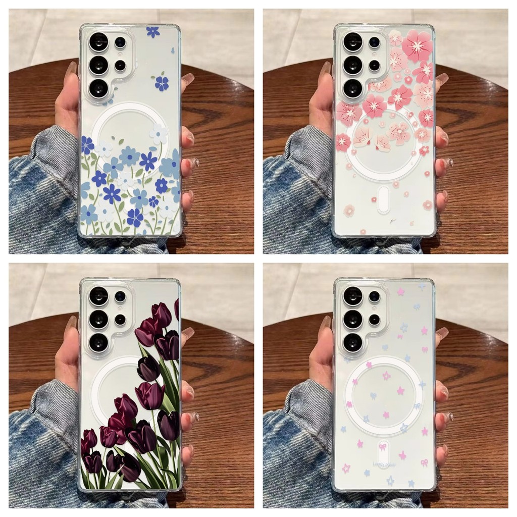 เคสโทรศัพท์แบบแม่เหล็ก For Samsung A56 5G A35 5G&A55 5G A57 5G A17 5G S25 Ultra A54 5G A07 4G A06 4G&5G A36 5G S26 Ultra