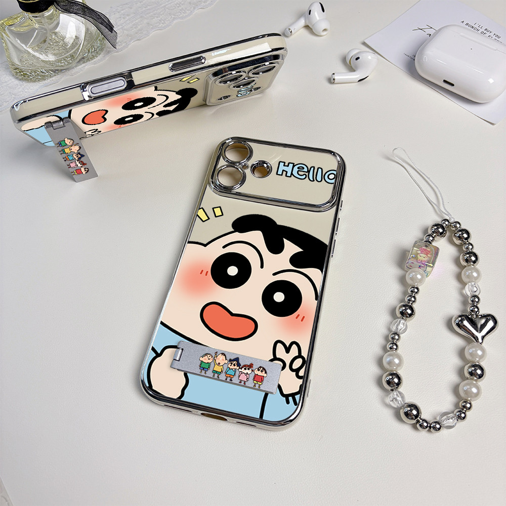 เคสกันกระแทก Crayon Shinchan เข้ากันได้กับ XR, XSMax, IP15, IP16, IP14, IP11, IP17, IP13, IP12