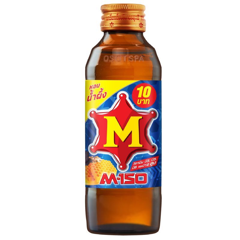 เอ็ม150ผสมกระชายดำน้ำผึ้ง 150มล. M150 Drink Krachaidum Honey Flavour 150ml.