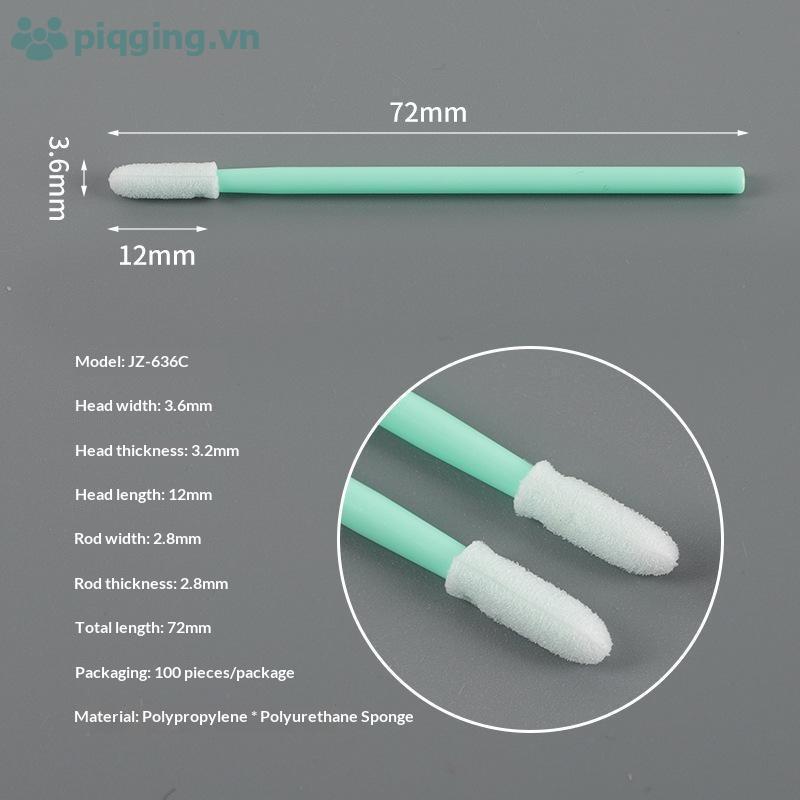 Piqging สําลีชี้ป้องกันไฟฟ้าสถิต 100 ชิ้นสําหรับทําความสะอาดเลนส์เลเซอร์ VN