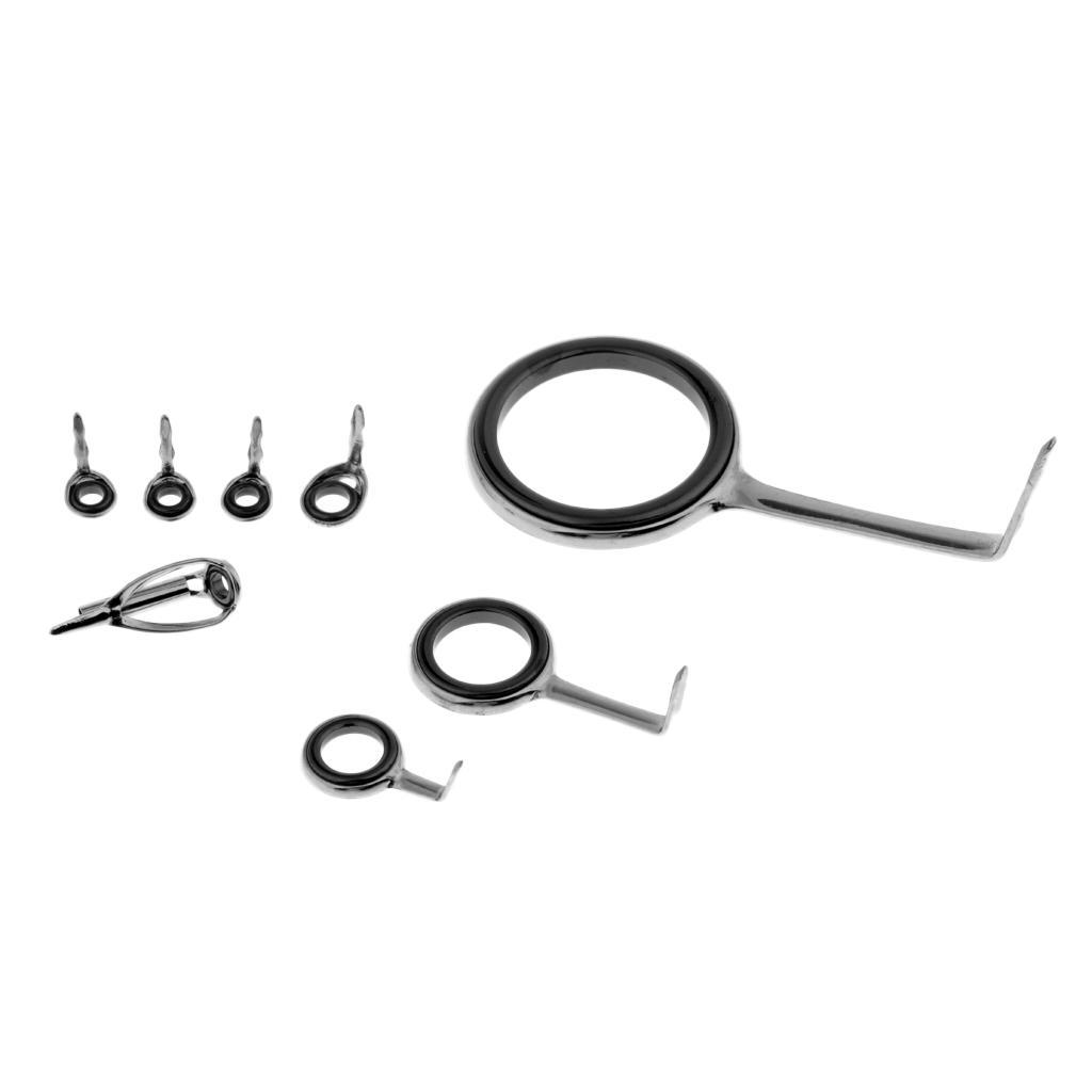 [arutoxalc] 8x Fishing Rod Guide Fishing Rod Eyes Ring Repair Eyes Sea Beachcaster