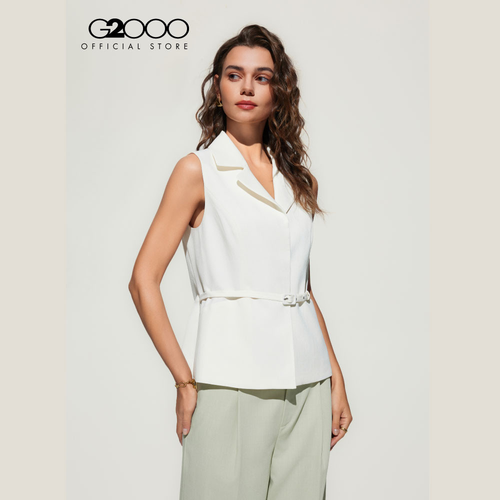 G2000 เสื้อเบลเซอร์สำหรับผู้หญิง Slim Fit รุ่น 5121164304 OFF-WHITE
