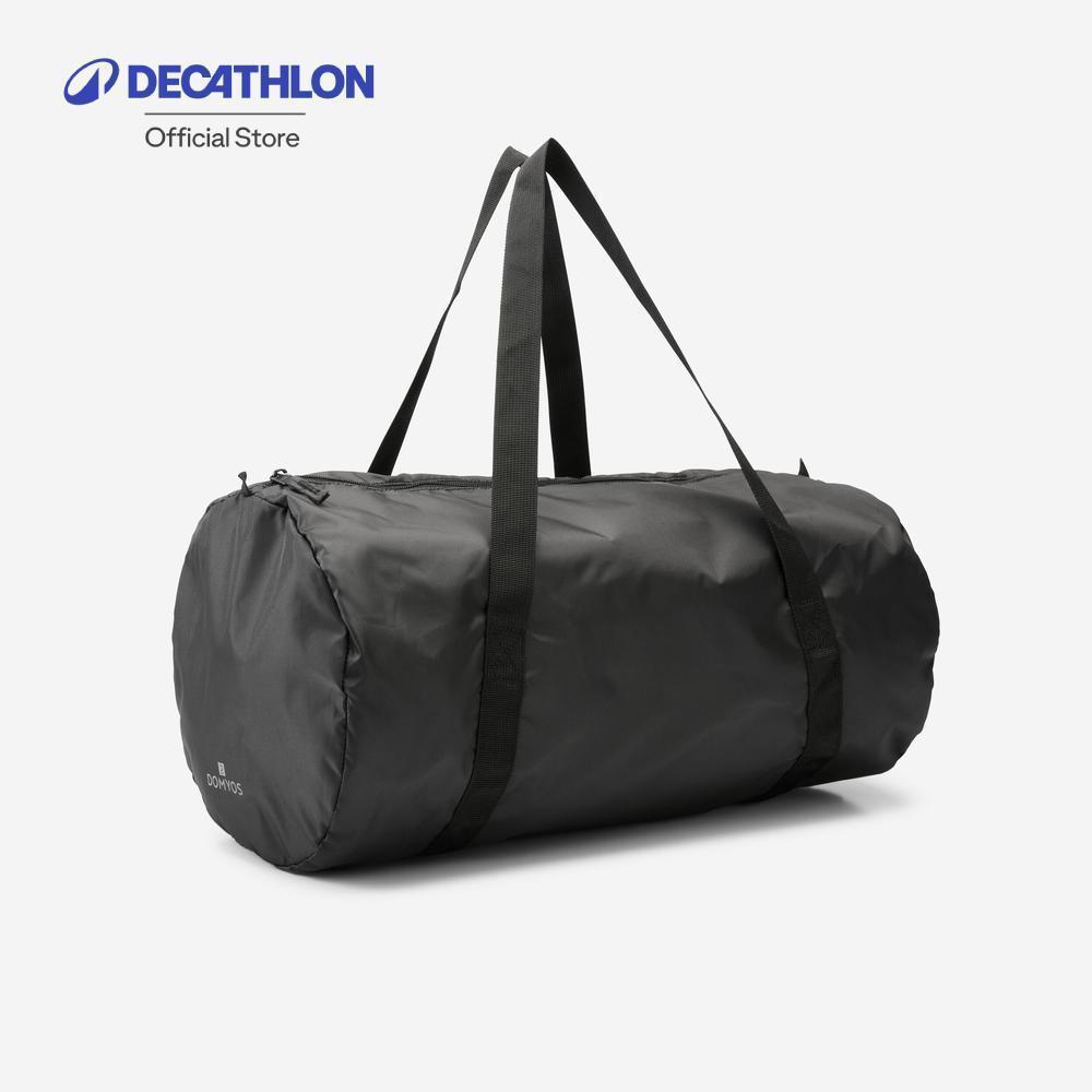 Decathlon Fold-Down Fitness Bag 30L กระเป๋าฟิตเนสพับได้ขนาด 30 ลิตร - Black