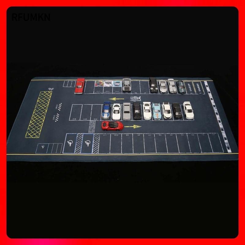 [rfumkn] 1 64 Scale Parking Lot Mat สําหรับรุ่นรถDiecastขนาดใหญ่ 40x80 ซม.ฉากจอแสดงผลPadสําหรับMiniโ