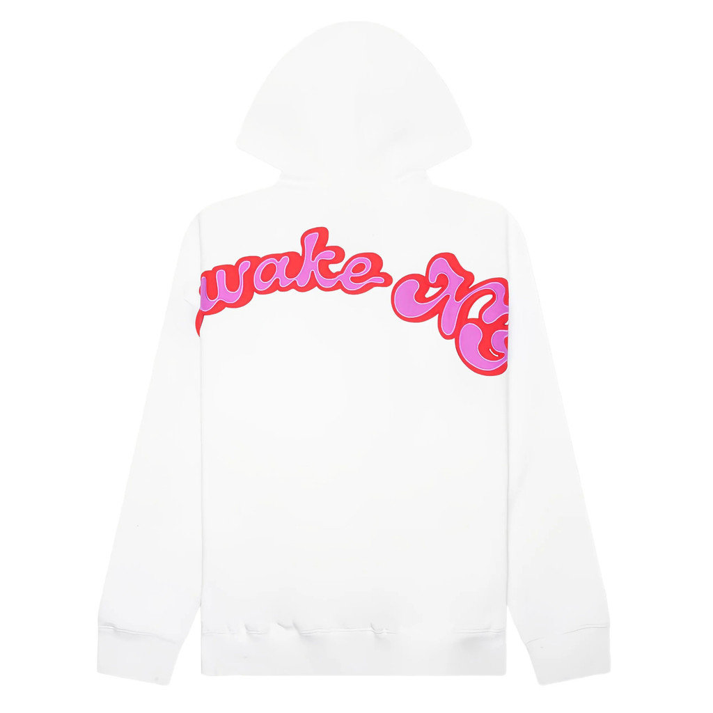 XRWB Awake NY สีขาวผู้ชาย Hooded Sweatshirt Letter พิมพ์ Kangaroo กระเป๋า Retro กีฬา Hoodie