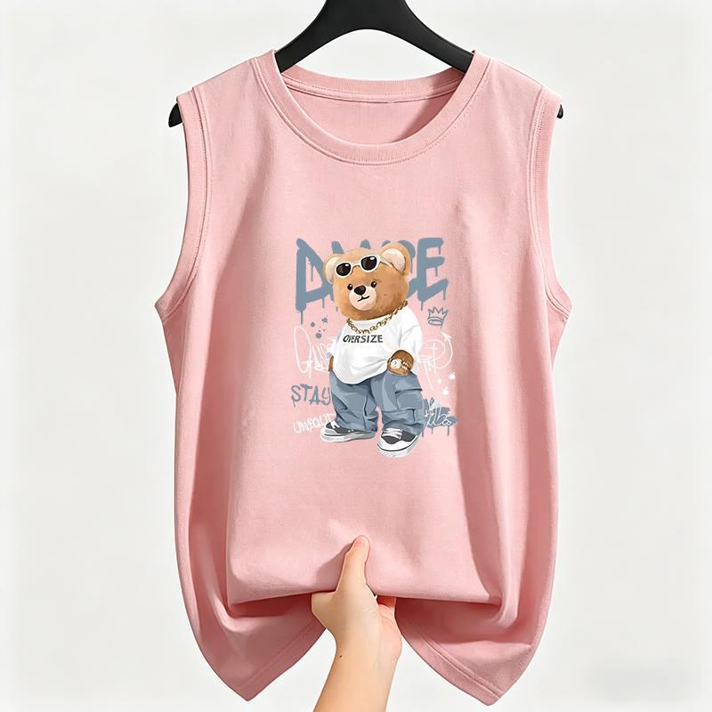 เสื้อกั๊กแขนกุดบาสเก็ตบอลผ้าฝ้าย สําหรับผู้ชาย เหมาะสำหรับสวมใส่ในฤดูร้อน เสื้อกล้ามสไตล์ใหม่ ทรงหลวม