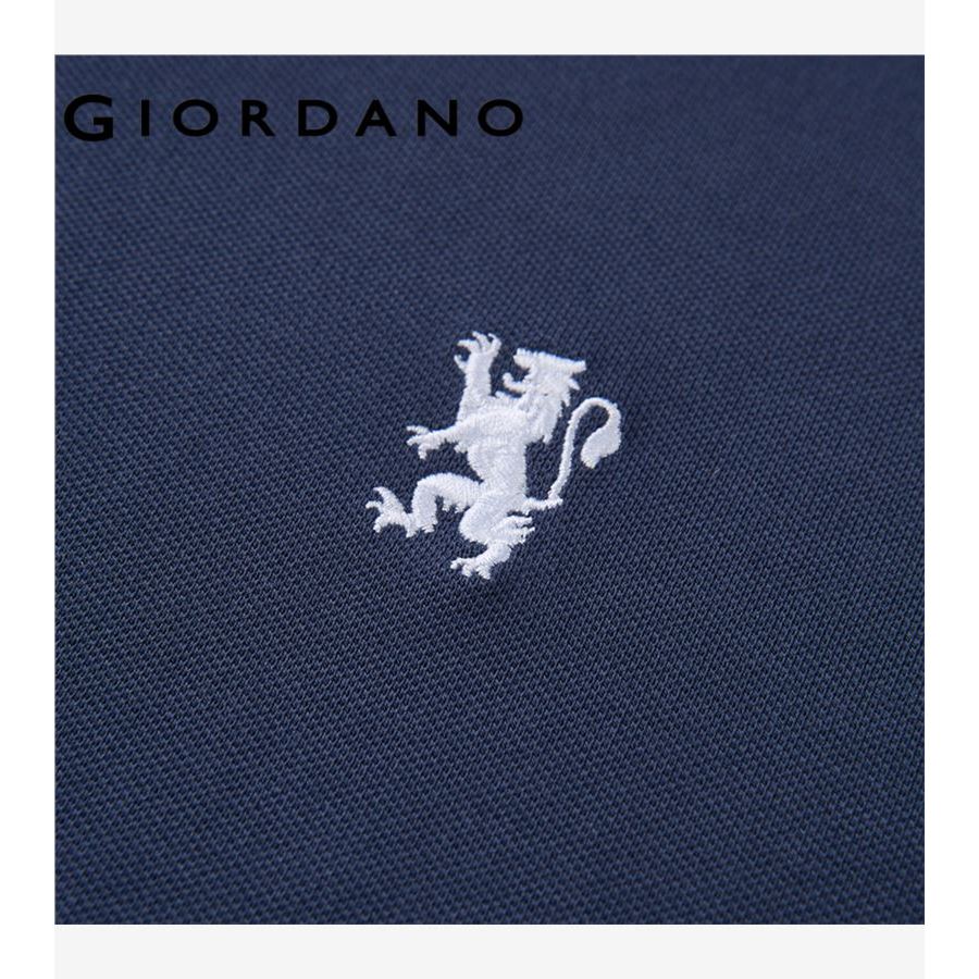 GIORDANO قميص بولو رجالي قطن بياقة V — صورة 7