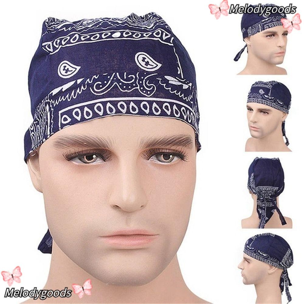 MELODG Pirate Hat Outdoor Sport Cancer Chemo Hat Cotton Quick Dry Hair Loss Cap