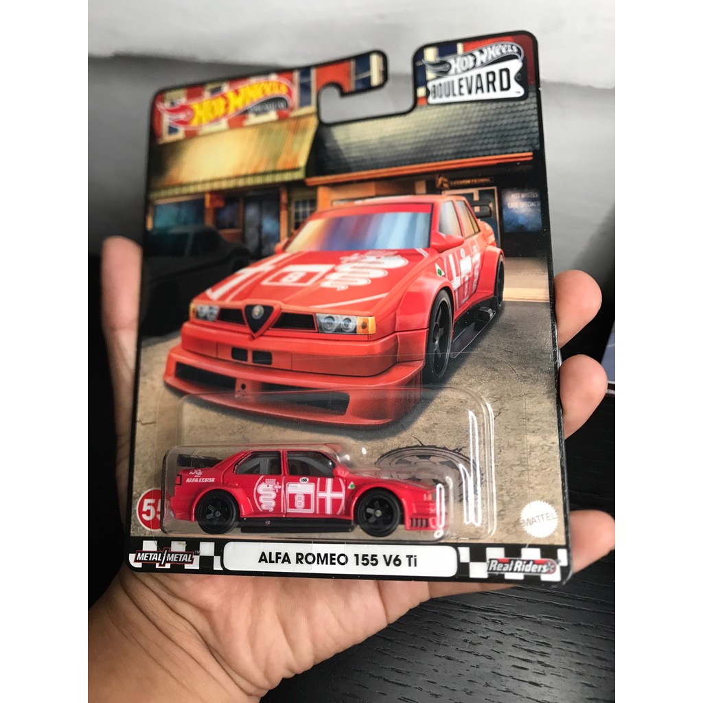 Hot Wheels Car Culture Iron Sole Rubber Car Culture alfa Romeo alfa Romeo 155 v6