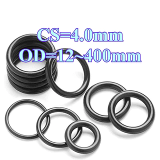 O-Ring โอริง ยางสีดำ CS4.0mm OD12-400mm ทนน้ำ ทนมัน ทนต่อการกัดกร่อน แหวนปิดผนึกอเนกประสงค์ ใช้เครื่องซักผ้า [GYYY-TG]