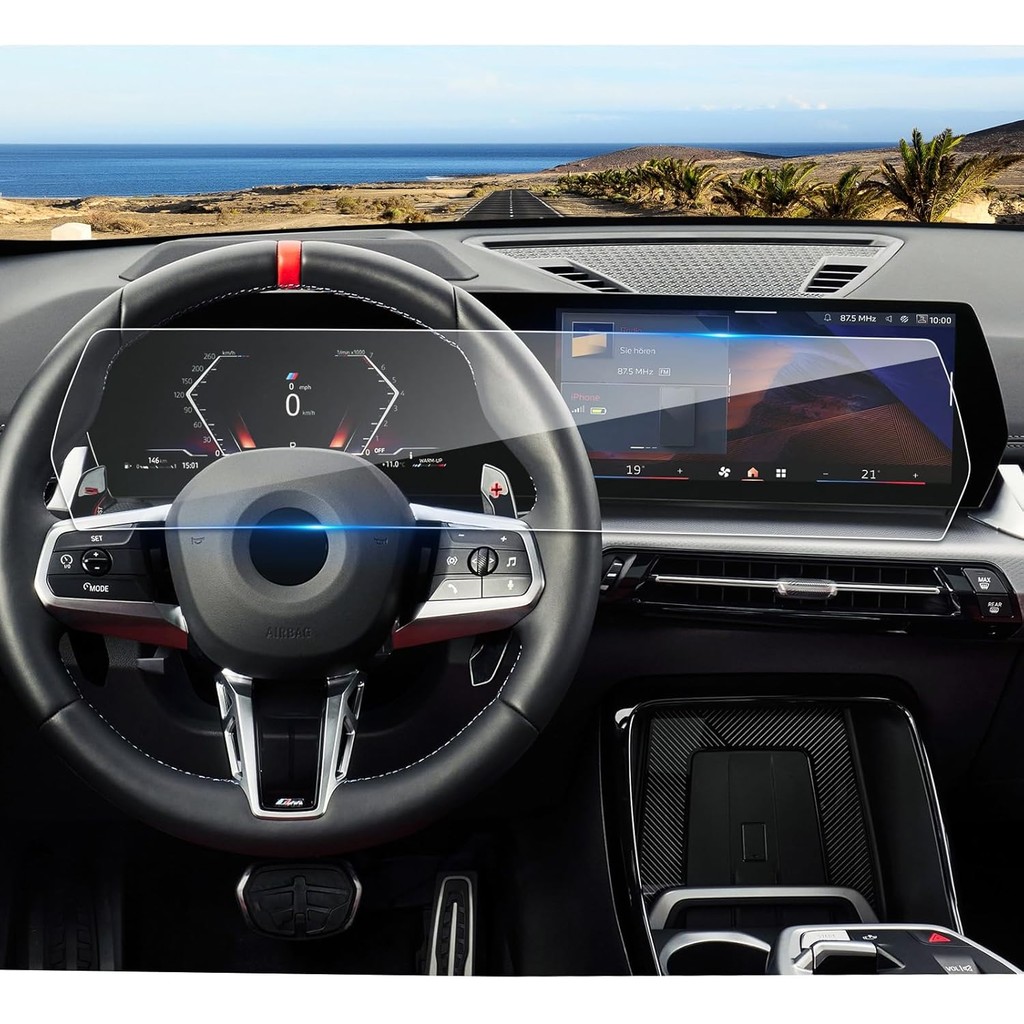2023 2024 2025 X1/ 2024 2025 X2 ป้องกันหน้าจอสําหรับ BMW (10.7In Navi +10.25In Dash) จอแสดงผล, สําหร