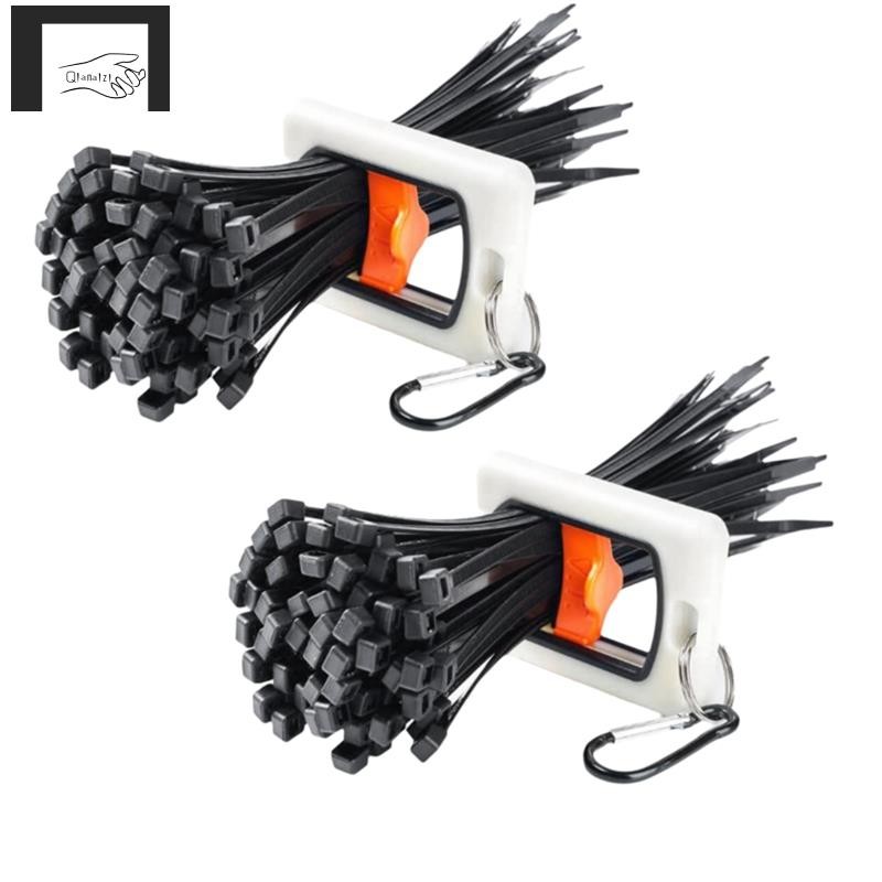 [qianaizi]Zip Tie Organizer Zip Tie Holders Band Cable Tie Organizer Cable Tie Holder สําหรับเข็มขัด